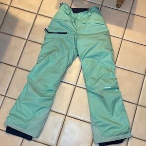Patagonia Kids Mint Green Snow Pants